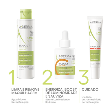 A-Derma Biology Energy C serumas Coup d'éclat Gaivus gelinis serumas Spinduliavimas Vitaminas C 30 ml 30 ml