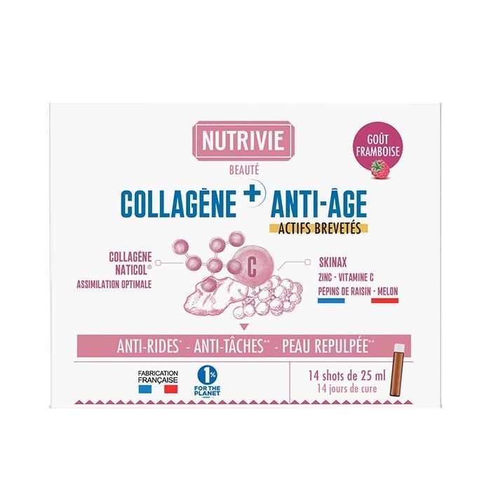 Nutrivie Shots Colágeno+ Antiedad - 14 dosis de 25 ml