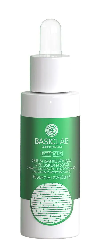 BasicLab Esteticus Serum zmniejszające niedoskonałości z niacynamidem 5% 30 ml