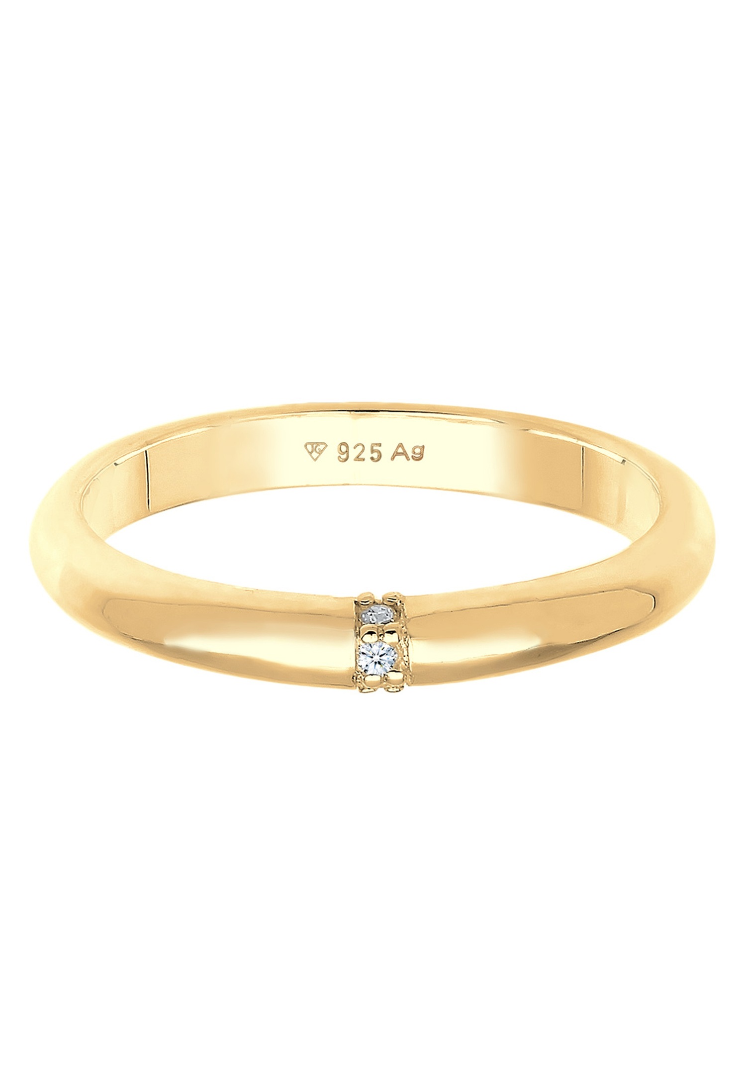 Elli DIAMONDS Diamant 0.045 ct. Klassik Verlobung 925 Silber