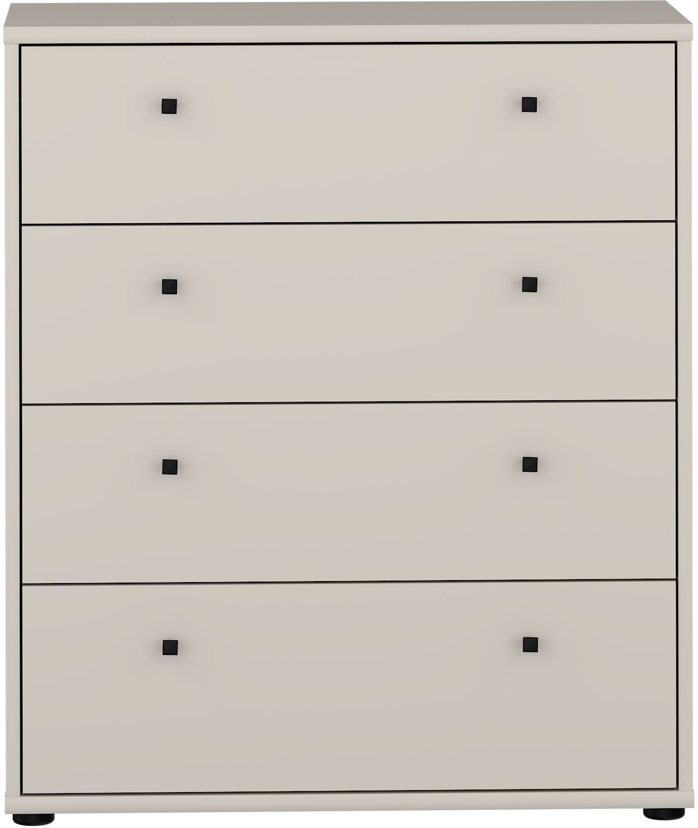 Commode TEMPRA 4 Tiroirs - Décor cachemire – L 73,7 × P 34,8 × H 85,5 cm