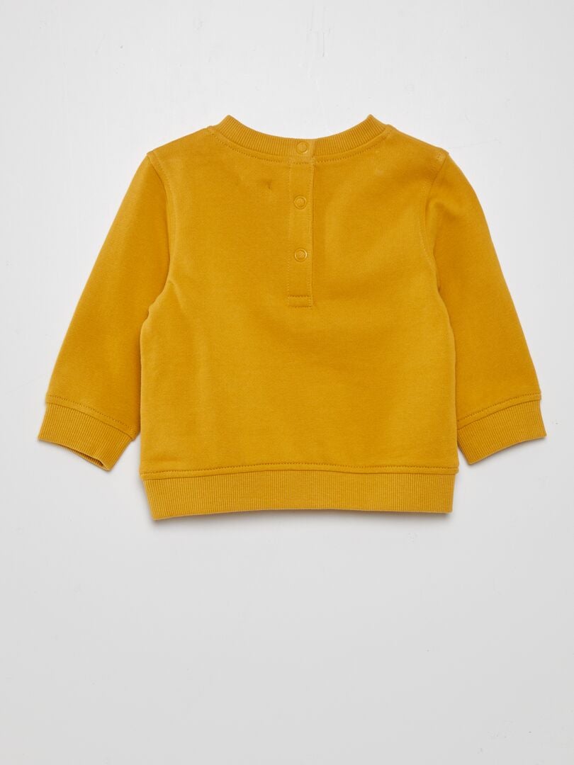 Moletom leve de lã polar - Amarelo