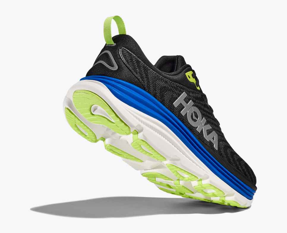 HOKA Gaviota 5 Zwart / Elektrisch Kobalt