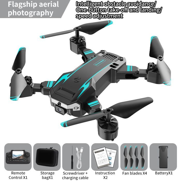 Professionel S6 drone, HD MAX BLUE Dual 8K kamera, optisk flow, 5G kontrolskærm, forhindringsundgåelse, quadcopter APRON