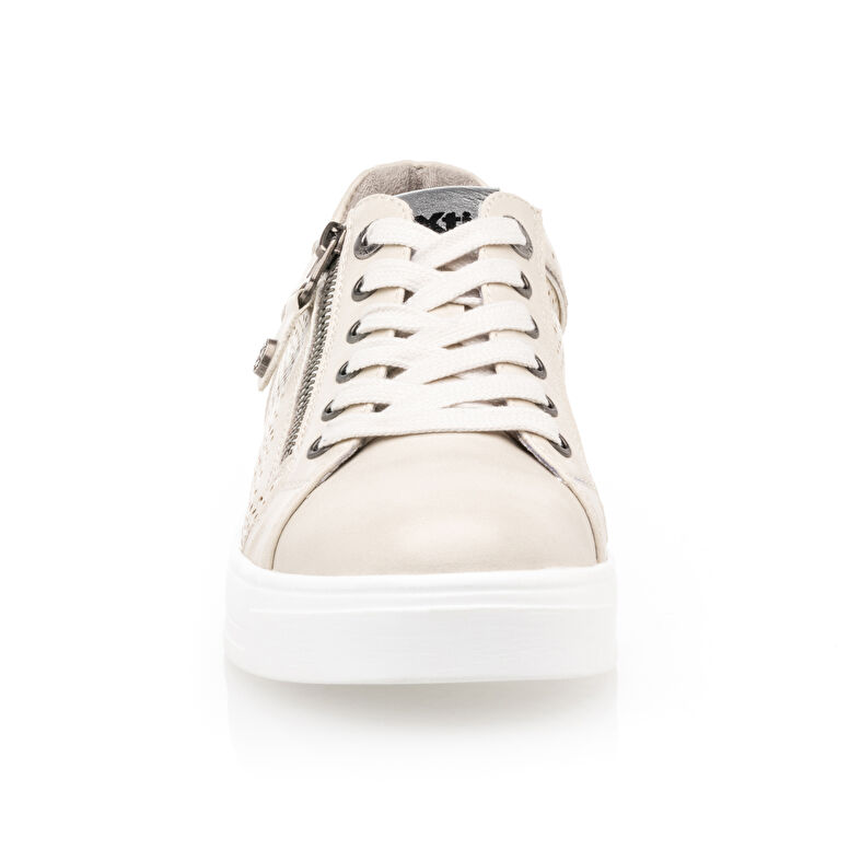 Zapatillas deportivas para mujer color beige.