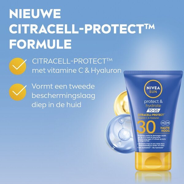 NIVEA Sun Protect & Hydrate mlijeko za sunčanje SPF30 džepne veličine 50 ml