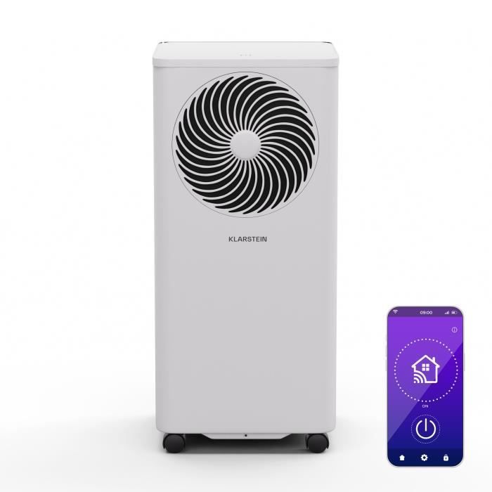 Aire acondicionado portátil - KLARSTEIN - Aero Ring 9K - 9000 BTU - 3 en 1 - Blanco