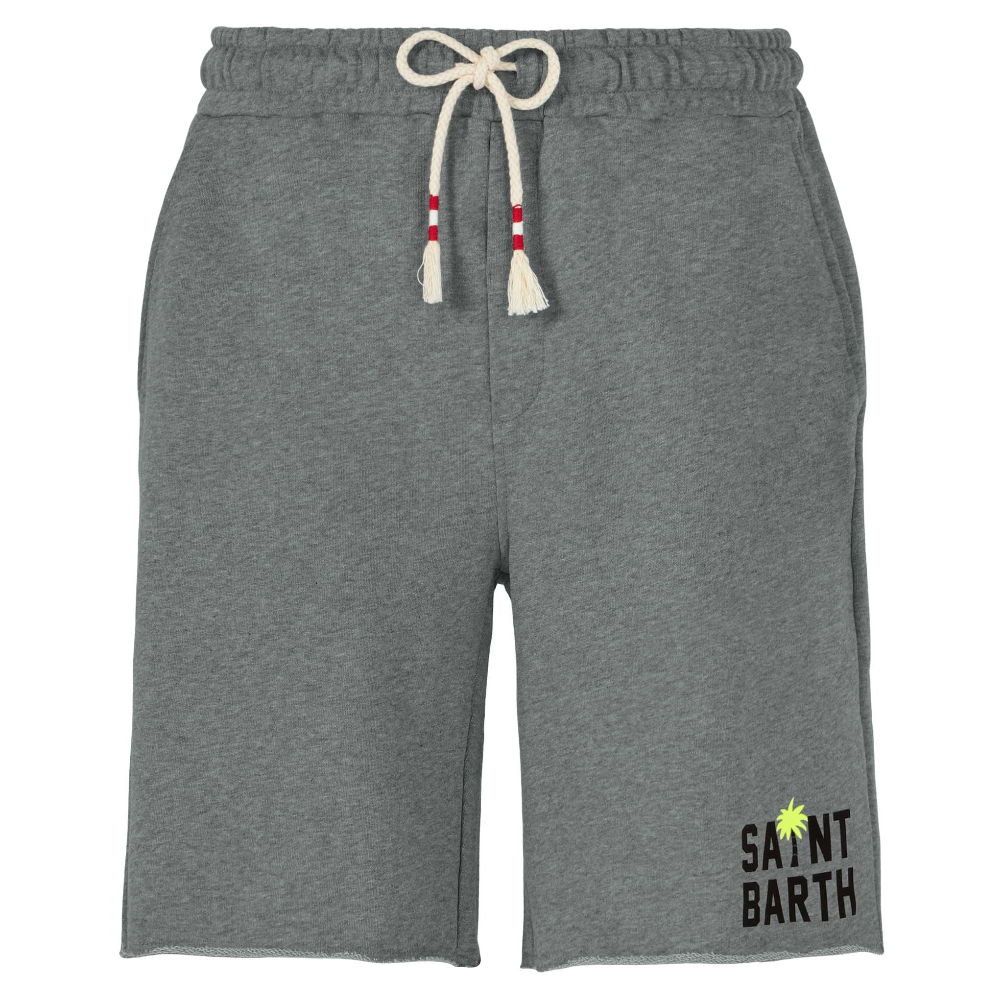 Bermudashorts voor heren van grijs katoen