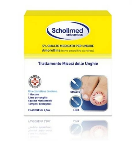SCHOLL Schollmed Esmalte de uñas medicado contra la onicomicosis 5% 2,5 ml Micosis de las uñas