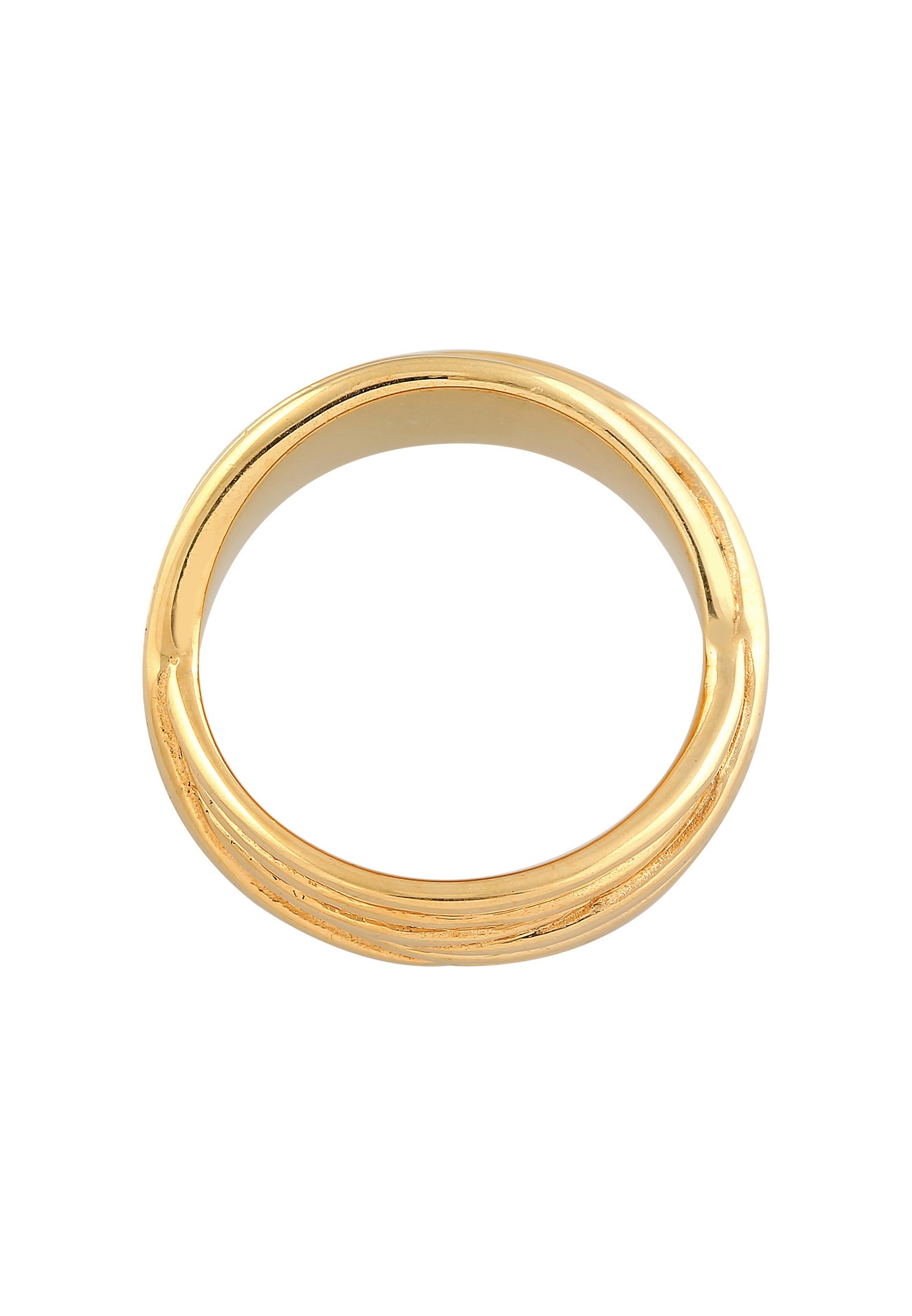 Elli PREMIUM Elli PREMIUM Bague Femmes enroulement texture torsadée en argent sterling 925 rhodié