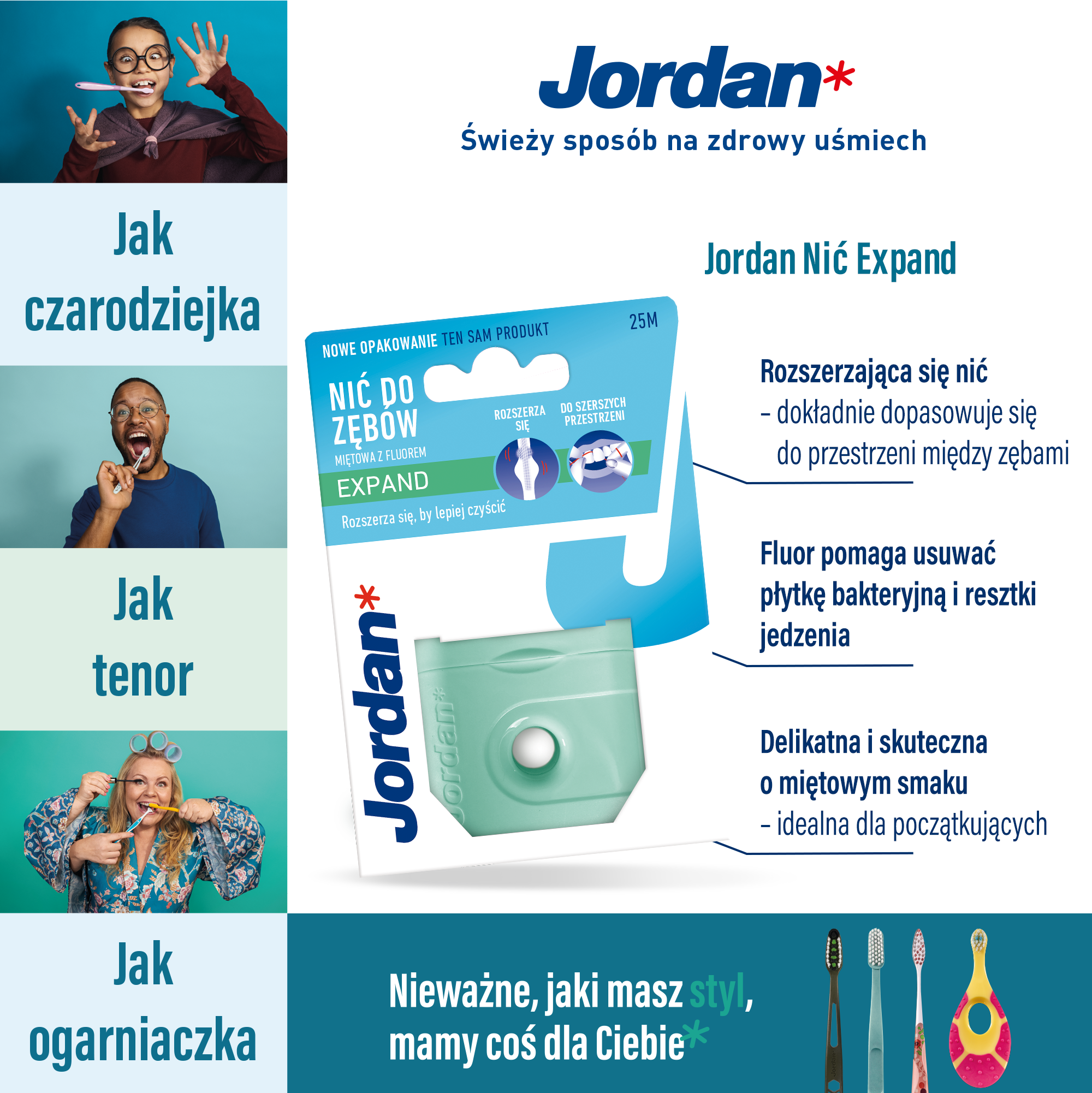 Jordan Tandtråd 25m Expand Fresh