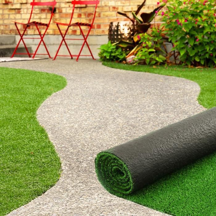 IDMARKET Artificial Synthetic Grass 1x10 M 7 mm Thick for Garden and Balcony