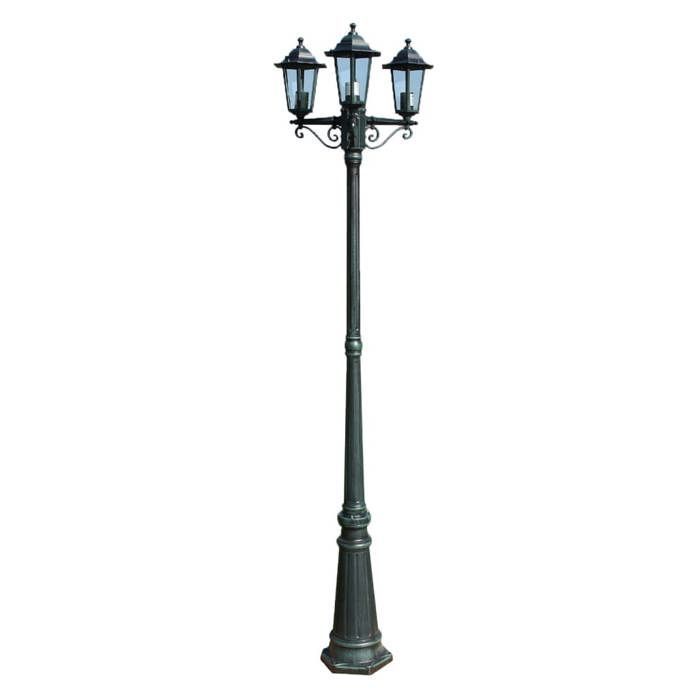 Luminária de exterior tripla vidaXL, luminária de jardim, iluminação de jardim 40246