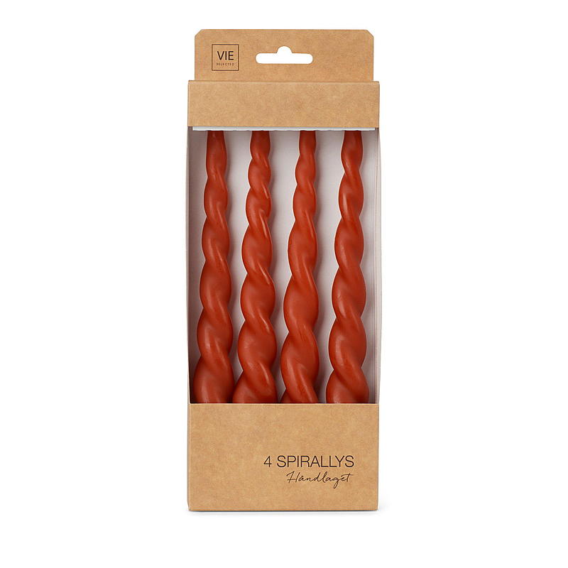 Vie Selected spirallampa 4-pack 24 cm rost