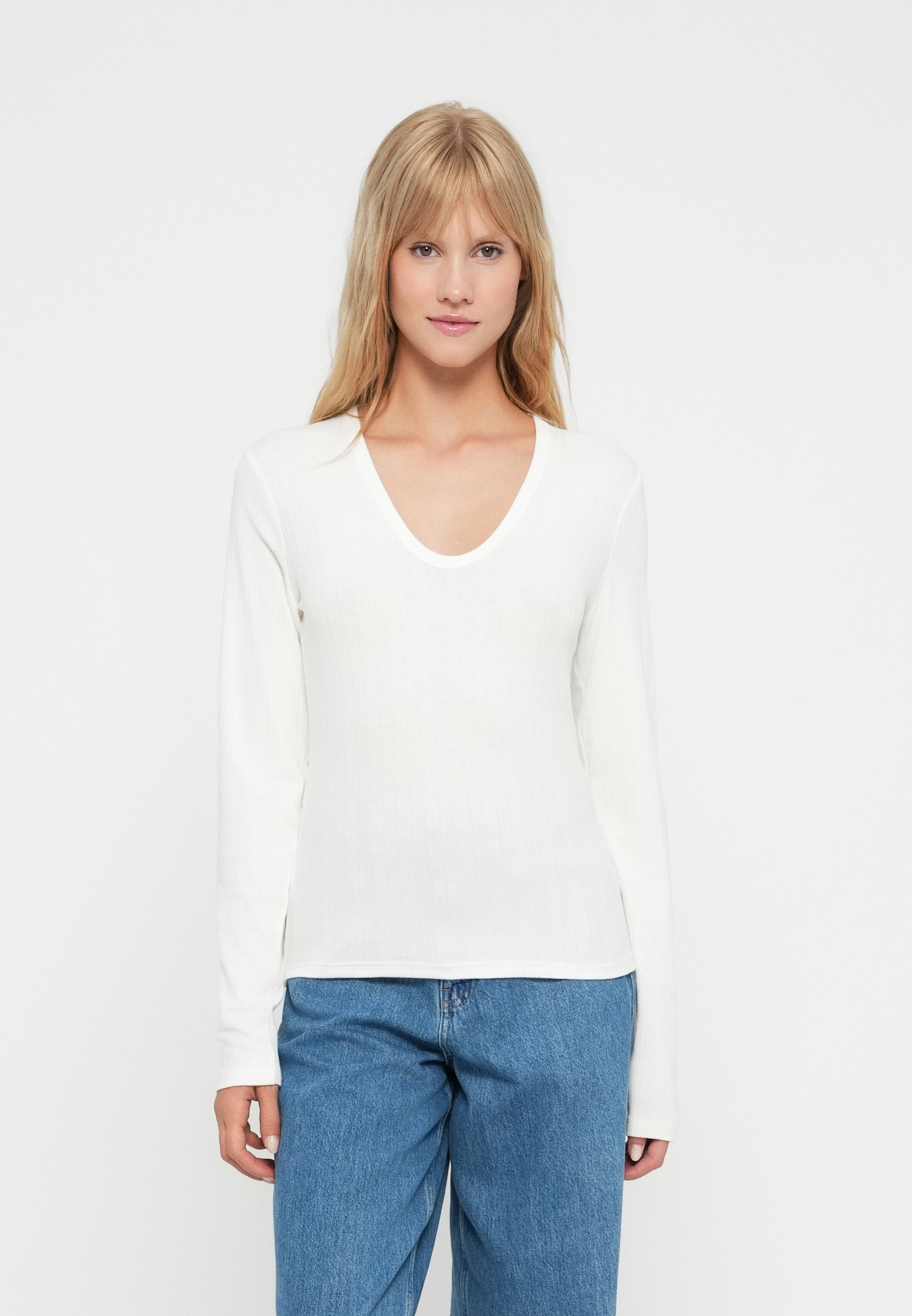GAP LUXE MOD - Bluzka z długim rękawem - nowa, ecru