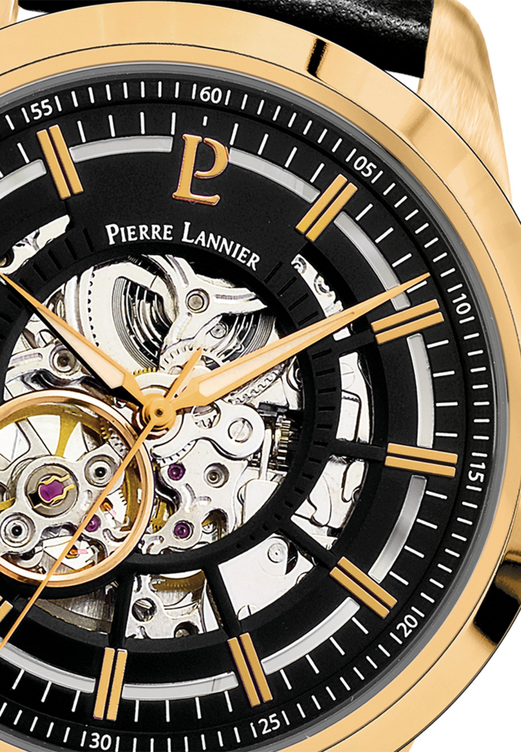 Pierre Lannier AUTOMATIQUE - Montre - noir et doré