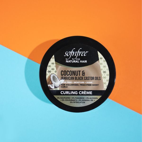 Crema per capelli ricci SNF Naturals al cocco e olio di ricino nero giapponese 325 ml