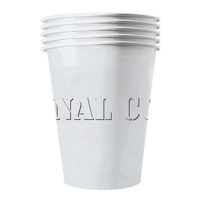 20 vasos de papel blancos de 53 cl