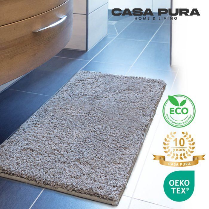 Tapete de banho Sky Plain Silver Grey 60 x 100 cm