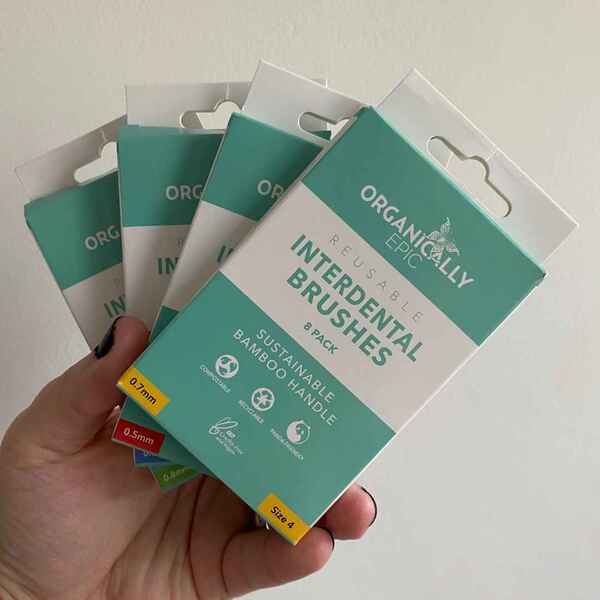 Organicznie Epic Bamboo Szczoteczki międzyzębowe - rozmiar 3
