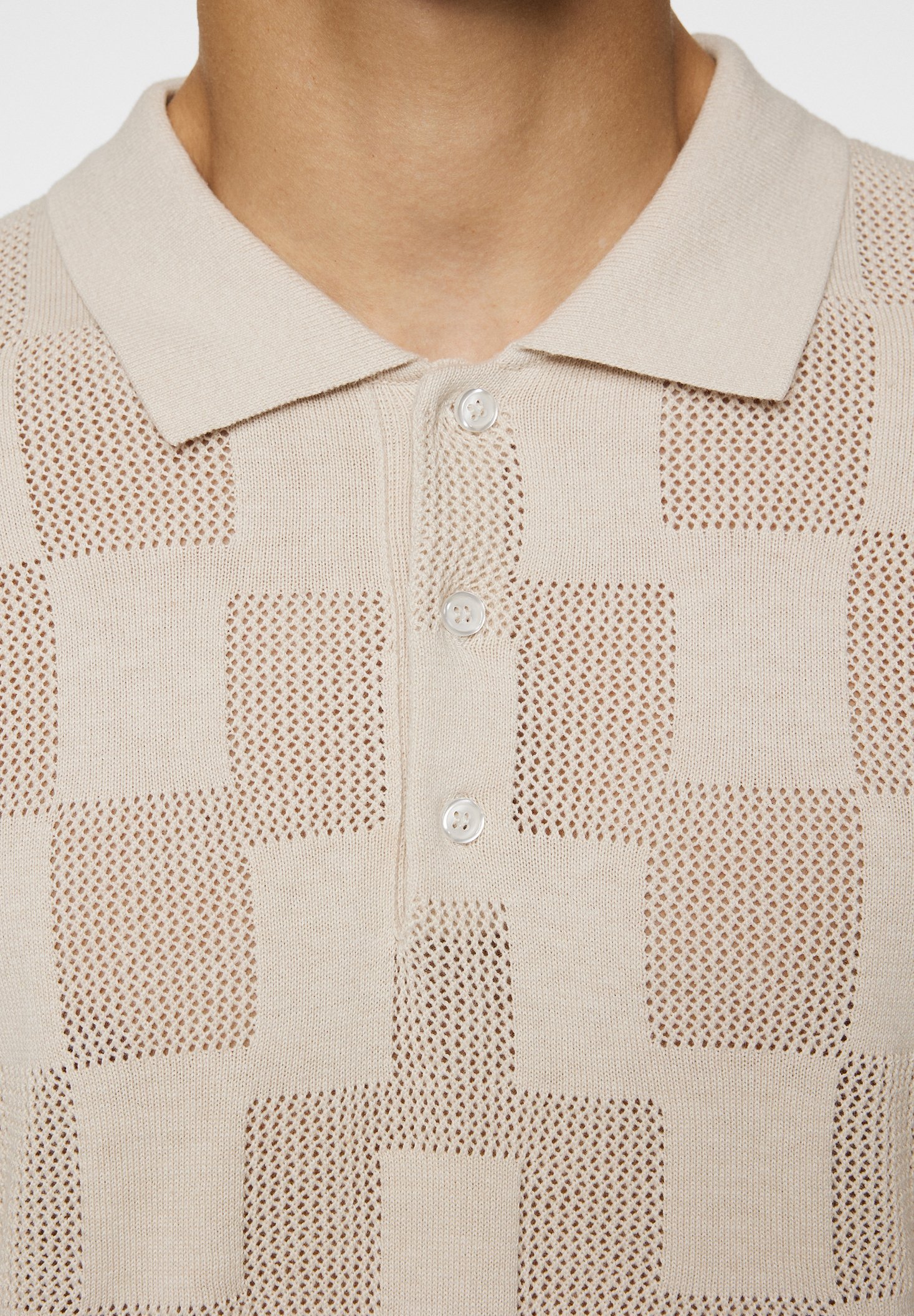 J.LINDEBERG REYMOND STACKED BRIDGE - Polo - Moonbeam