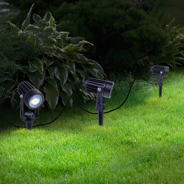 LED-Solarspot Spot, Σετ 3 τεμαχίων