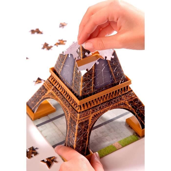 Rompecabezas 3D de la Torre Eiffel - Ravensburger - 216 piezas - no requiere pegamento - Arquitectura y Monumento