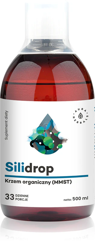 Aura Herbals Silidrop (organický kremík) - koncentrát výživového doplnku na podporu zdravia kostí a zubov