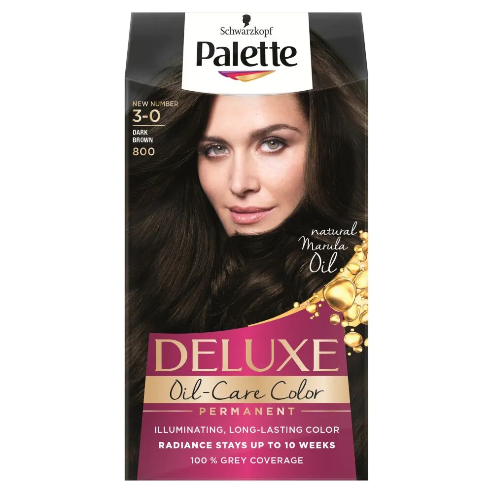 Palette Deluxe Farba do włosów 800 Ciemny Brąz