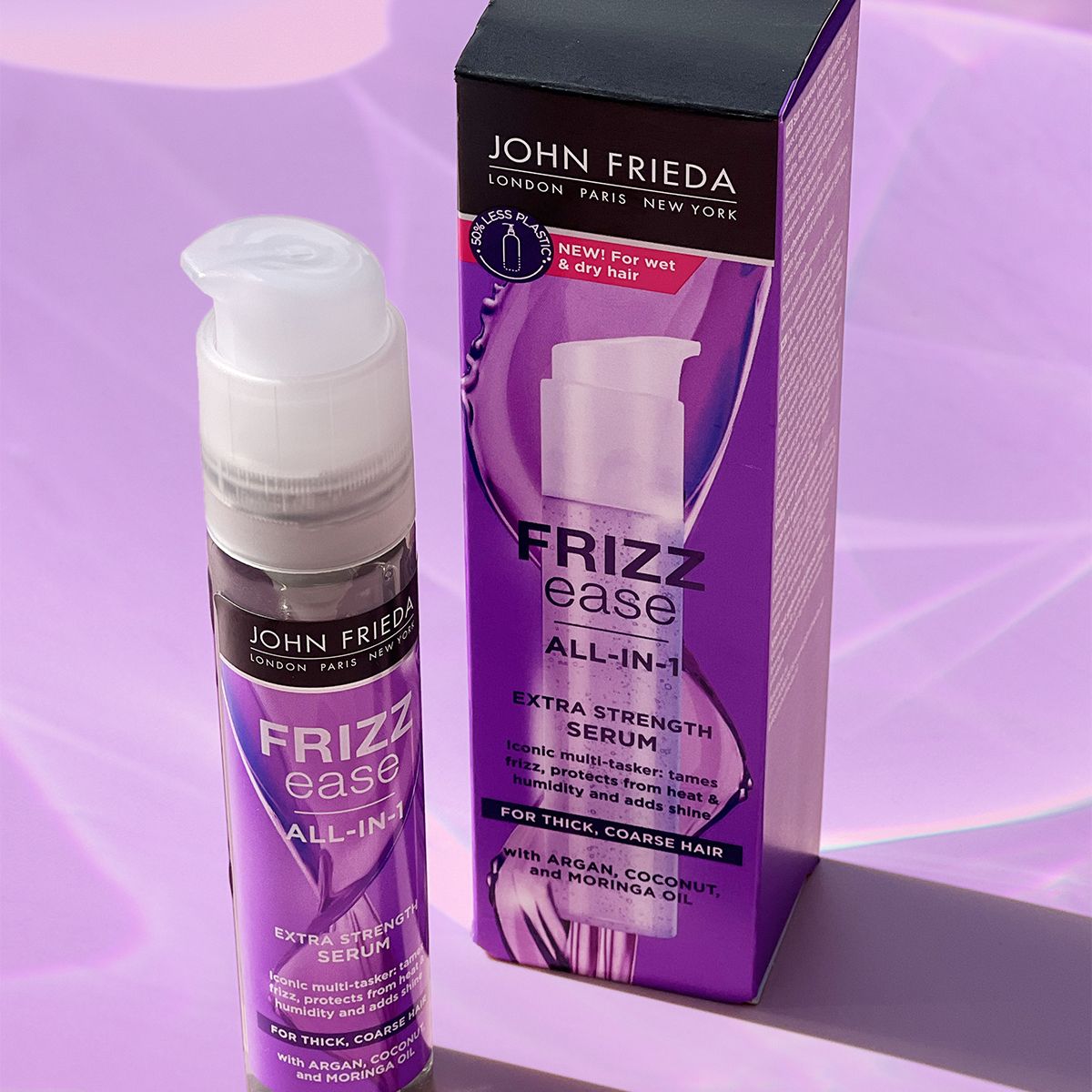 „Frizz Ease“ ypač stiprus serumas nuo šiaušimosi Plaukų formavimo priemonės
