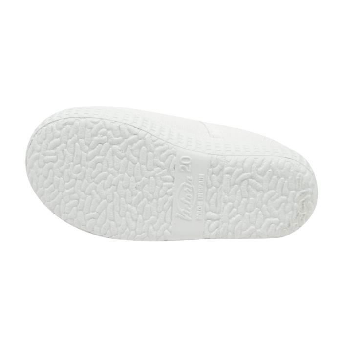 Baskets enfant - VICTORIA - 6613 Blanc - Toile - Lacets - Semelle en gomme