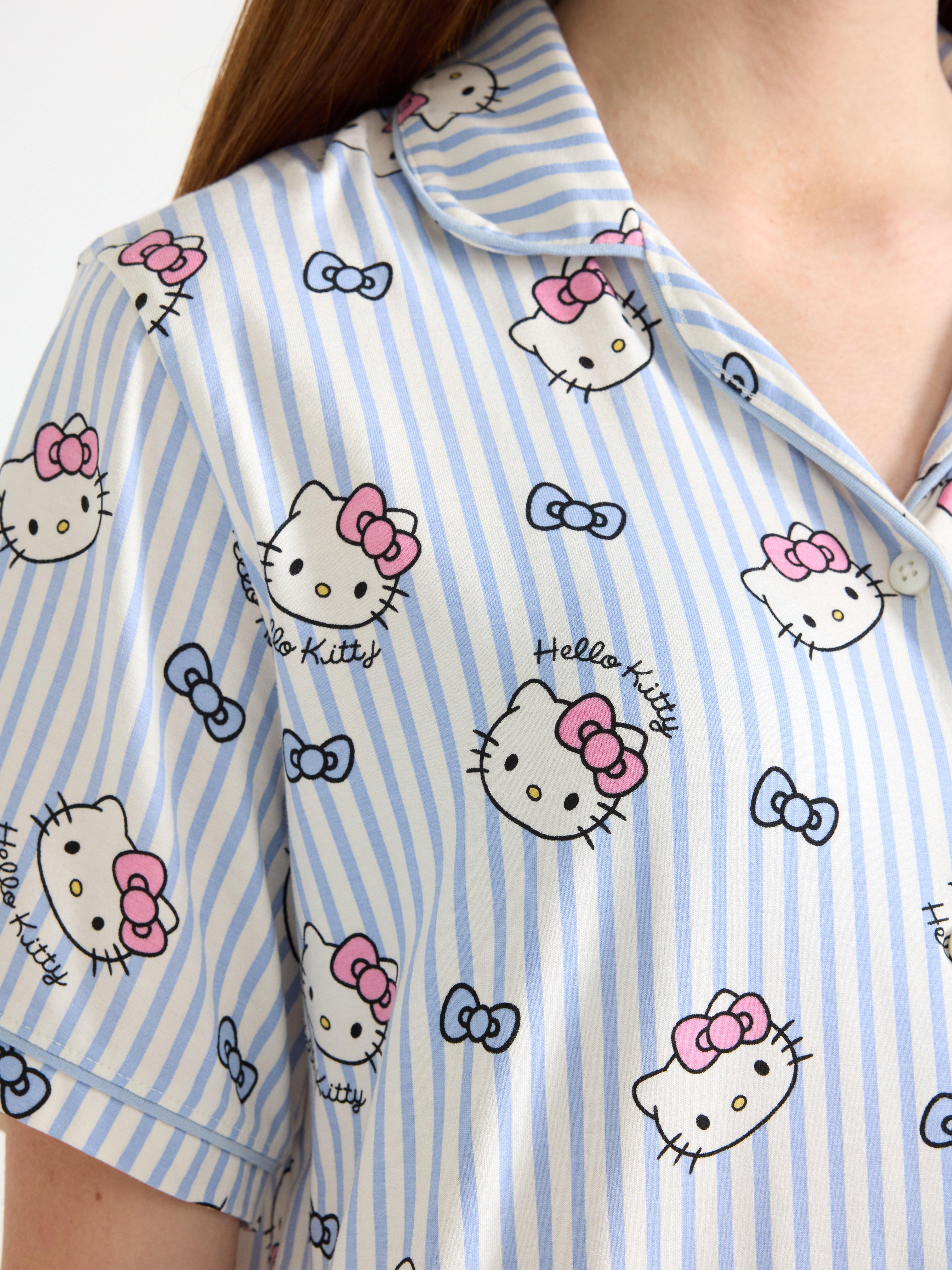 Pyžamo Hello Kitty světle modré
