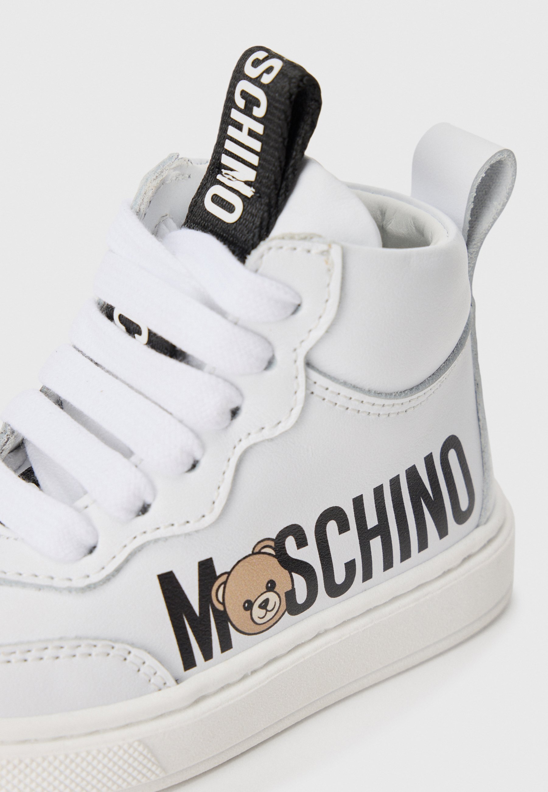 MOSCHINO UNISEX - Scarpe da ginnastica alte - bianco/nero