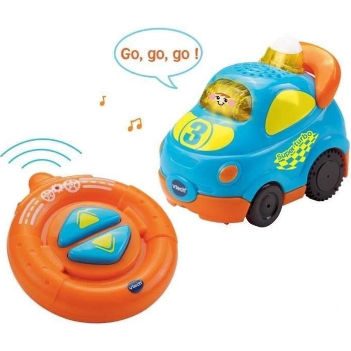 VTECH - Tut Tut Bolides - My Remote Controlled Tut Tut - Hugo, Super Turbo