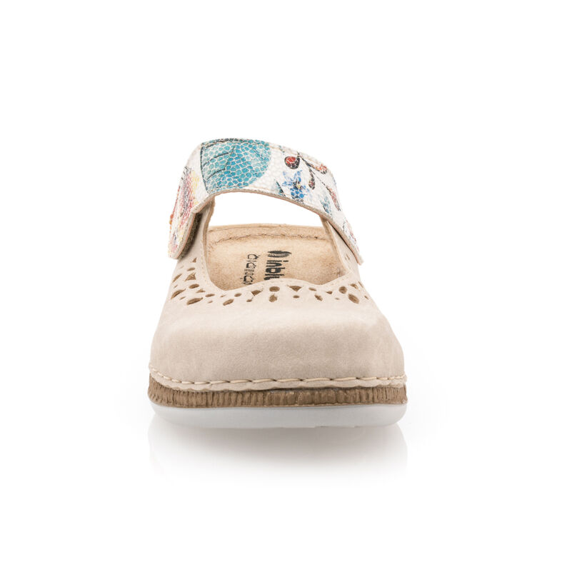 Zuecos/mules beige para mujer