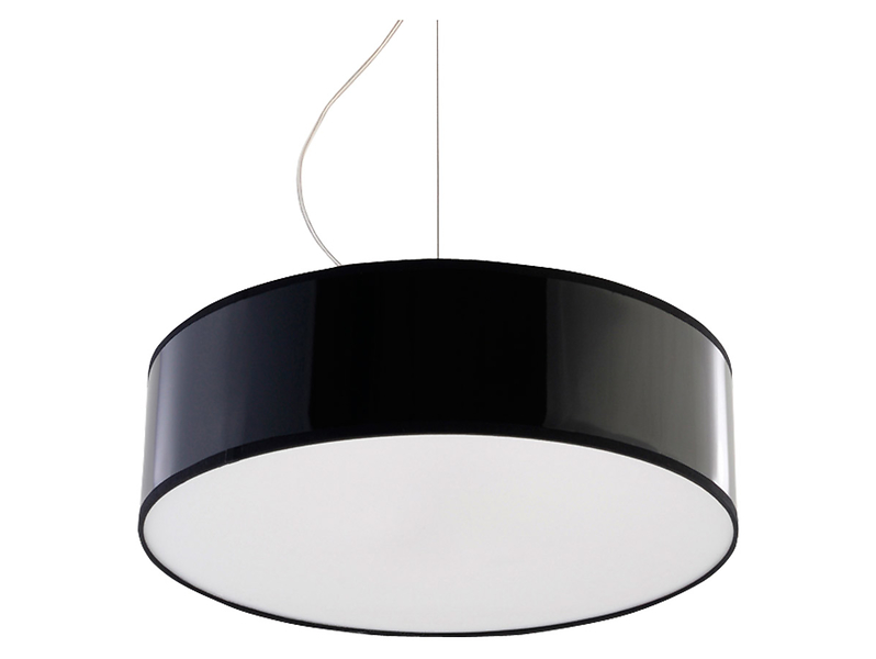 Lampa wisząca Arena 2-punktowa 35 cm z tworzywa czarna