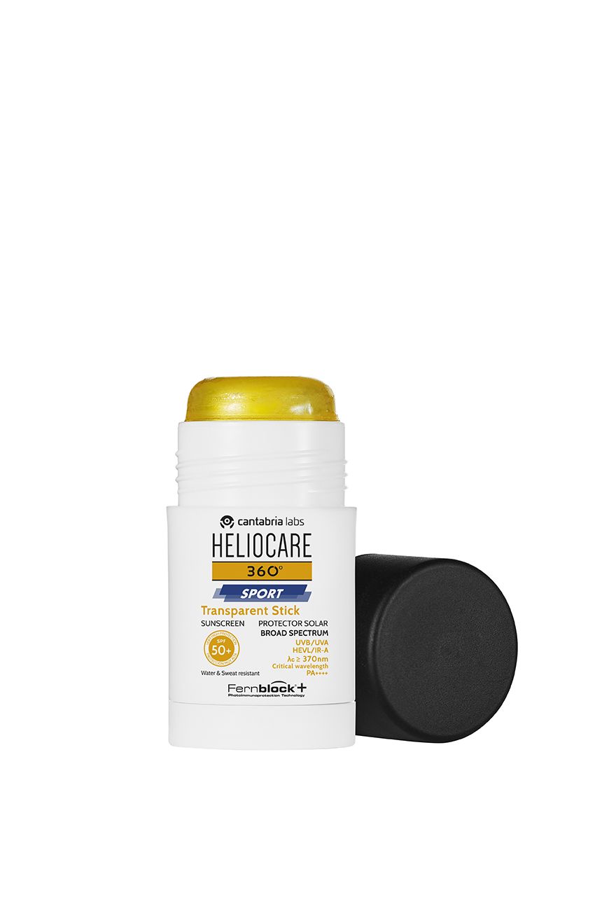 „Heliocare 360º Sport Stick“ skaidrus apsauginis kremas nuo saulės su SPF 50 Apsauga nuo saulės vaistinėje