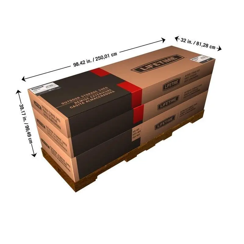 Abri de jardin en plastique avec entrée latérale, 4,57 m de largeur x 2,44 m de profondeur