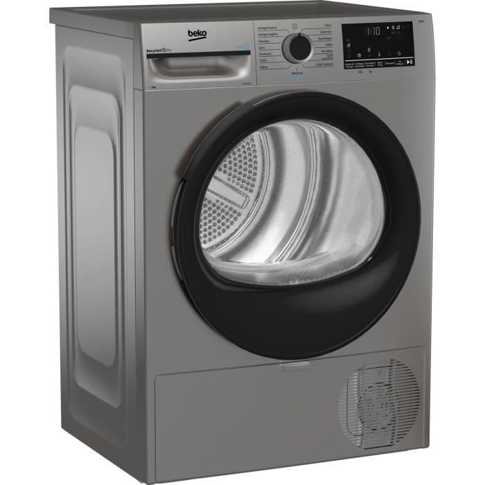 Sèche-linge pompe à chaleur BEKO D3H28E93S Eco Sense - 8 kg - L60cm - Silver