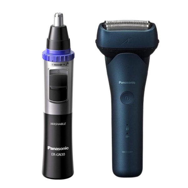 Panasonic ES-LT4B elektrisk barbermaskin og ER-GN30 hårtrimmer | Gaver til pappa | Superdrug