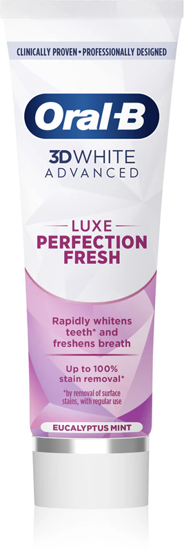 Creme dental clareador Oral-B 3D White Luxe Perfection Fresh