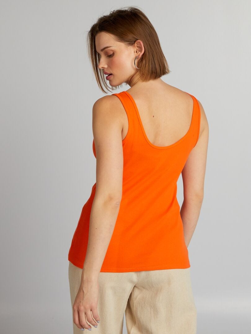 Camiseta sin mangas - NARANJA