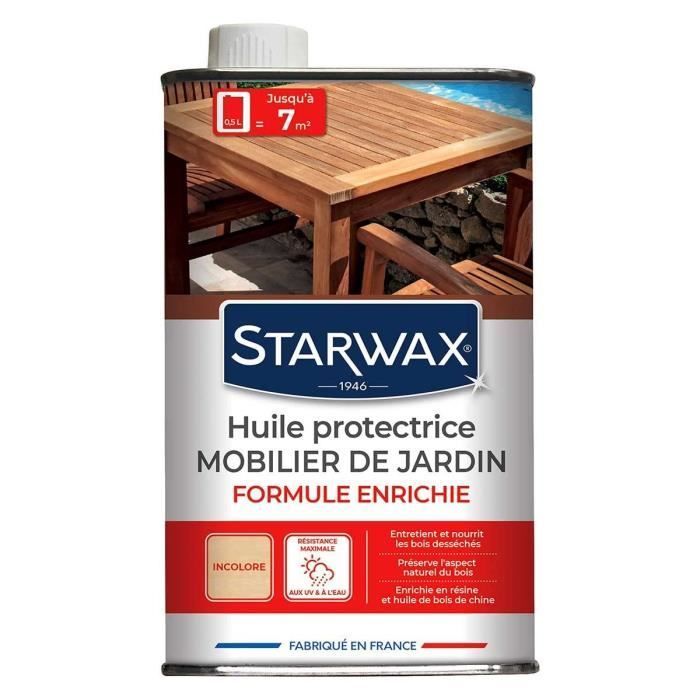 Huile protectrice - teck, bois exotique - 500 mL