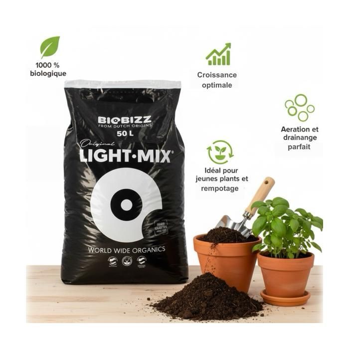 Terriccio leggero BIOBIZZ - Sacco da 50 litri