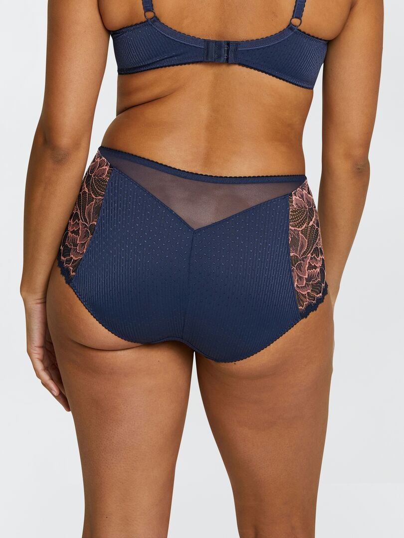 Cuecas de renda 'Sans Complexe' - AZUL