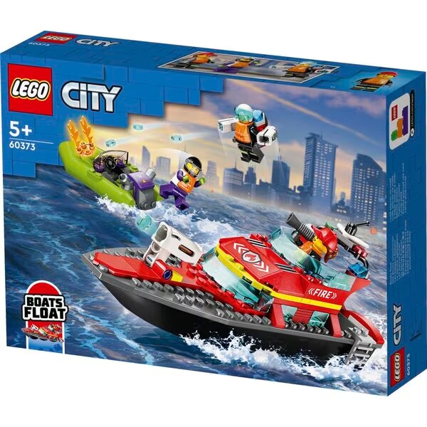 LEGO City 60373 Hasičský záchranný čln<br>8 cm x 23 cm x 7 cm