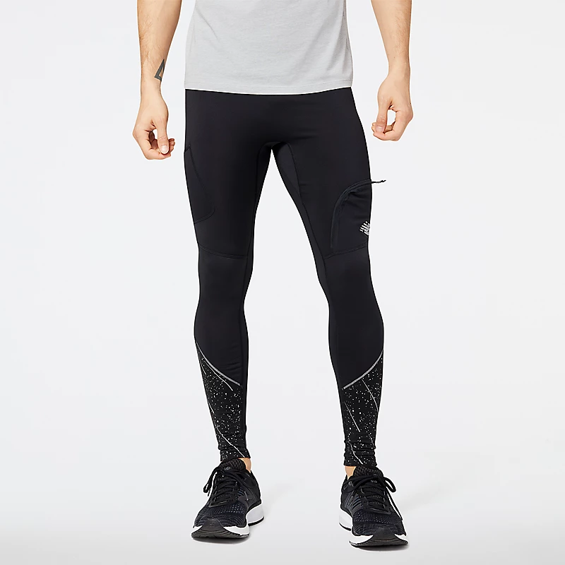 Ανδρικό Κολάν Run Heat με Ανακλαστικές Επιπτώσεις - ΜΑΥΡΟ