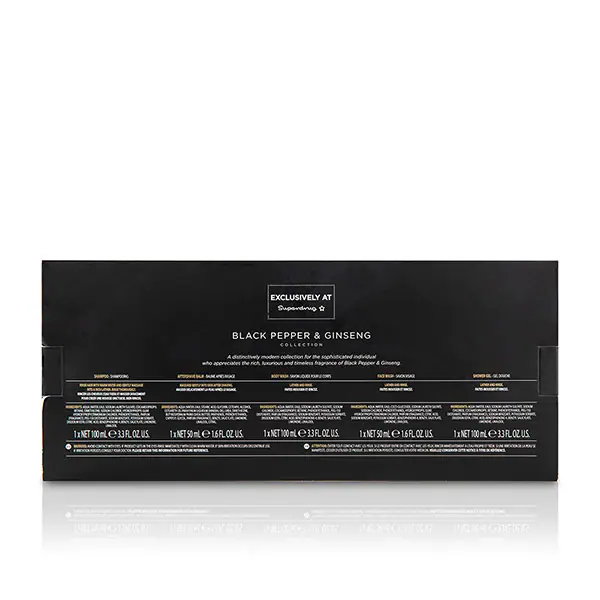 Baylis & Harding For Him Sort pepper og ginseng 5-delers sett