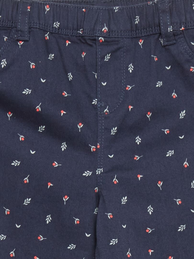 Treggings met print - BLAUW