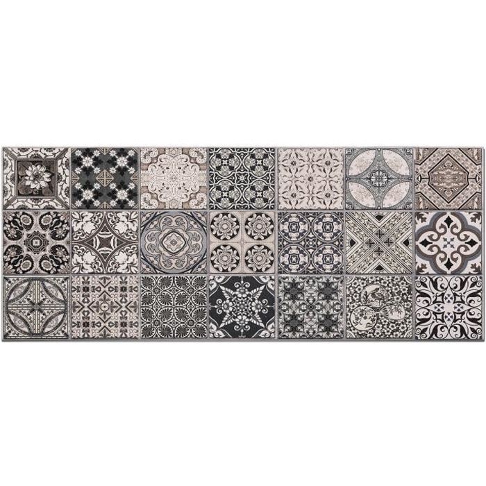 Panorama Adhesive Kitchen Splashback, Hydraulic Grey, 60x200 cm - Adhesive Splashback for Kitchen - Kitchen Wall Protector